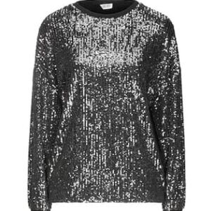 Sparkling Black Sequin Sweatshirt